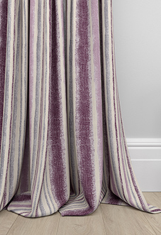 Guarda Stripe, Grape - Made to Measure Curtains